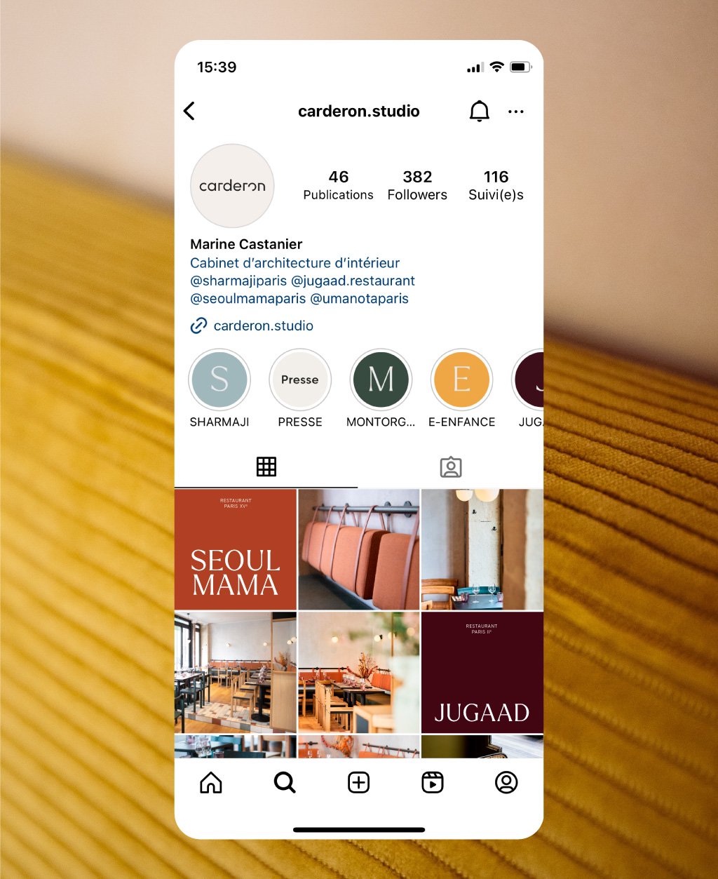 Compte Instagram