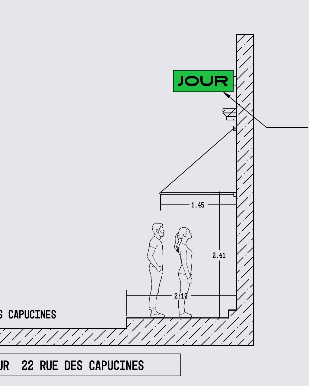 Extrait plan architectural