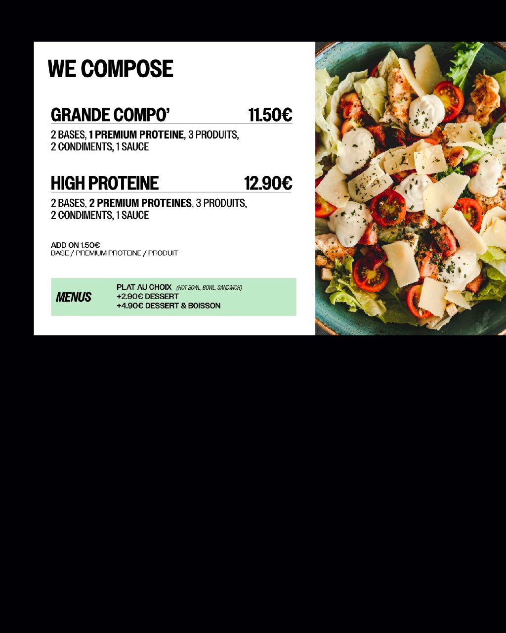 Menu-board partie 1
