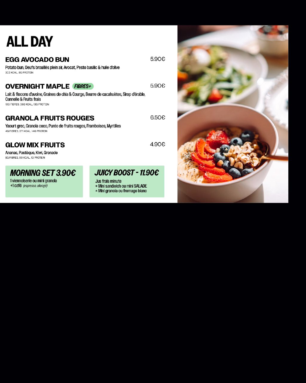 Menu-board partie 3
