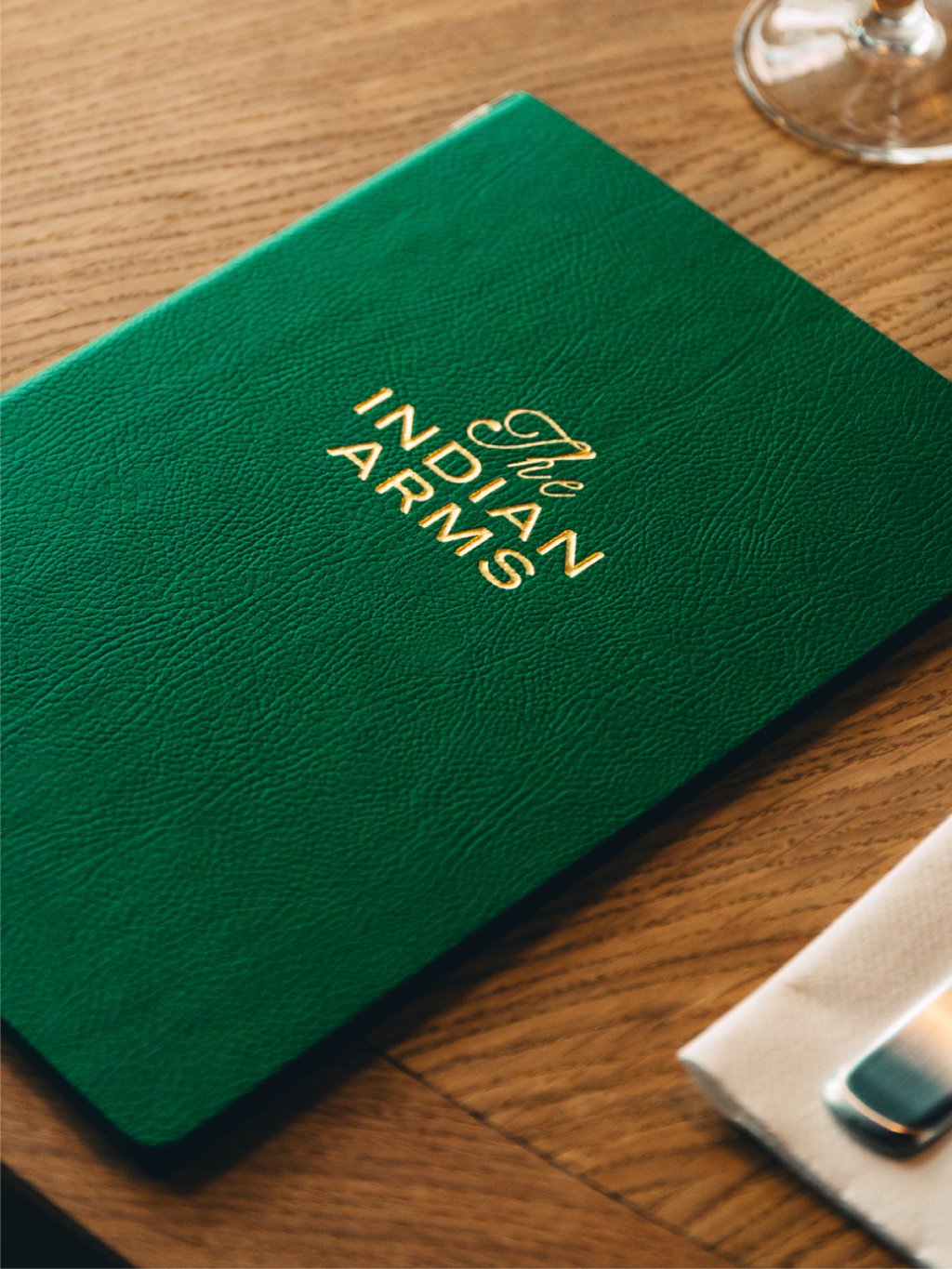 Couverture du menu The Indian Arms